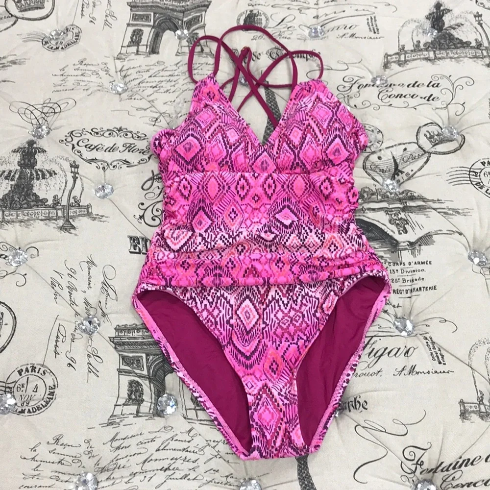 💥 La Blanca Idealist Surplice Swimsuit - Picture 3 of 6